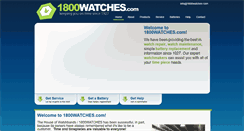 Desktop Screenshot of 1800watches.com